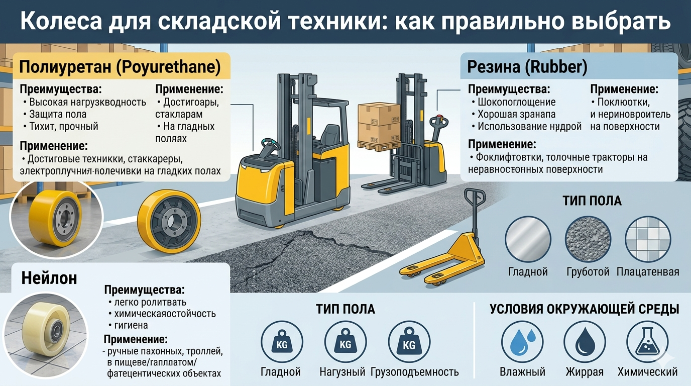 Почему так важно правильно выбрать колеса для погрузочной техники