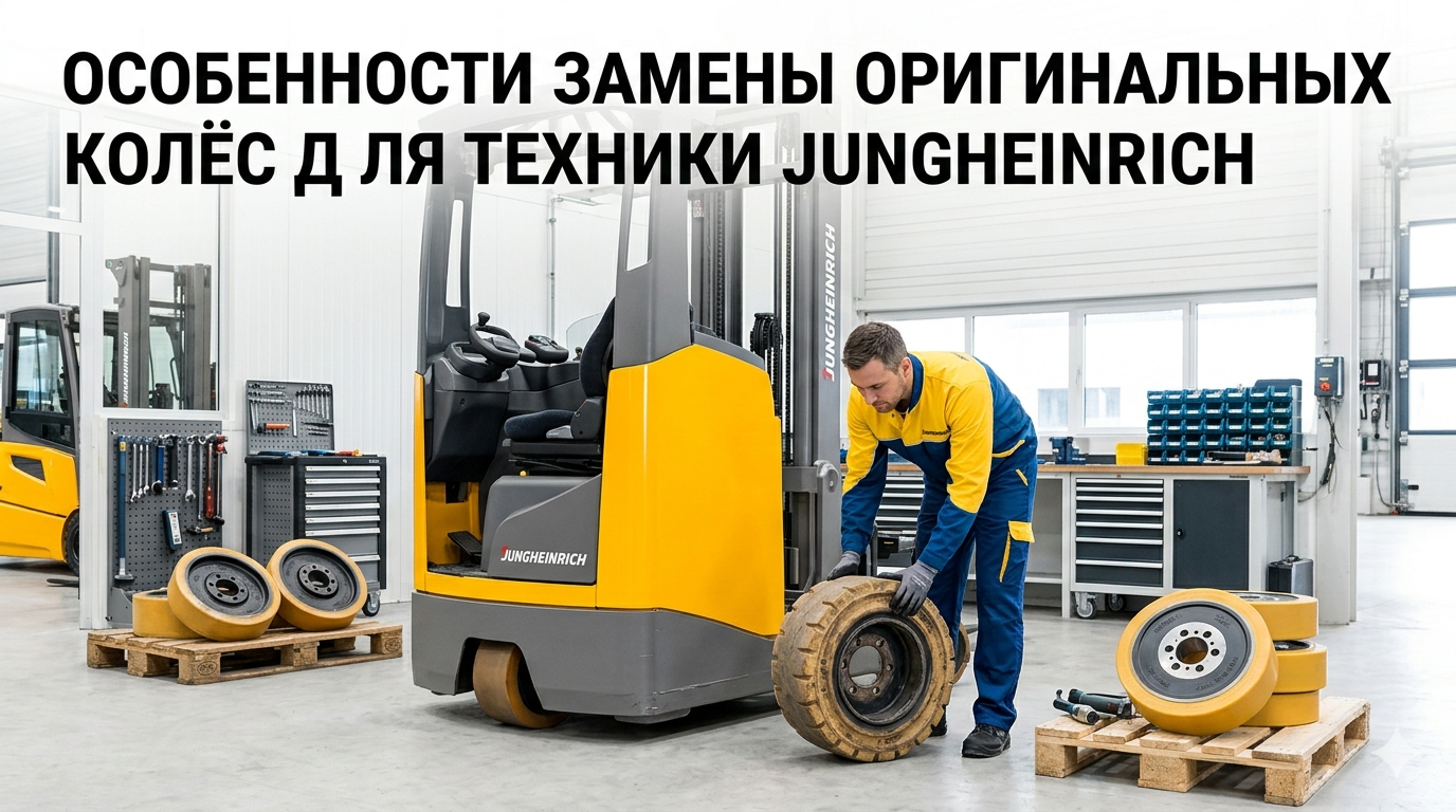Особенности замены оригинальных колёс для техники Jungheinrich